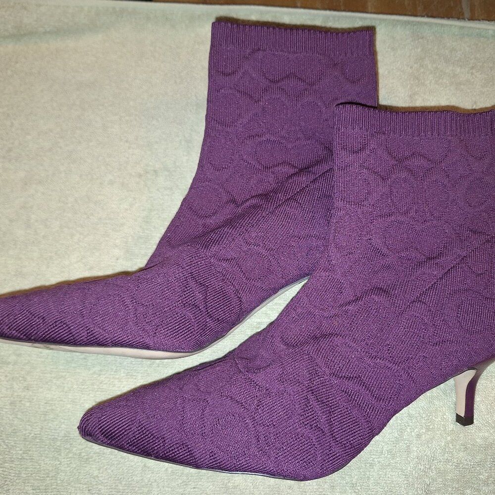 Coach Jade Signature Sock Ankle Boot - New